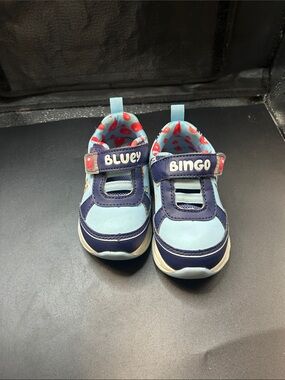 Bluey & Bingo Light Blue and Navy Kids Sneakers